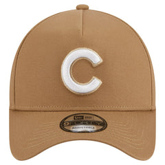 Khaki Chicago Cubs New Era A-Frame 9FORTY Adjustable Hat