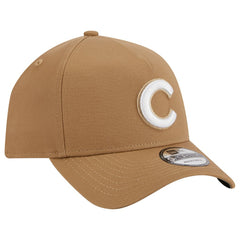 Khaki Chicago Cubs New Era A-Frame 9FORTY Adjustable Hat