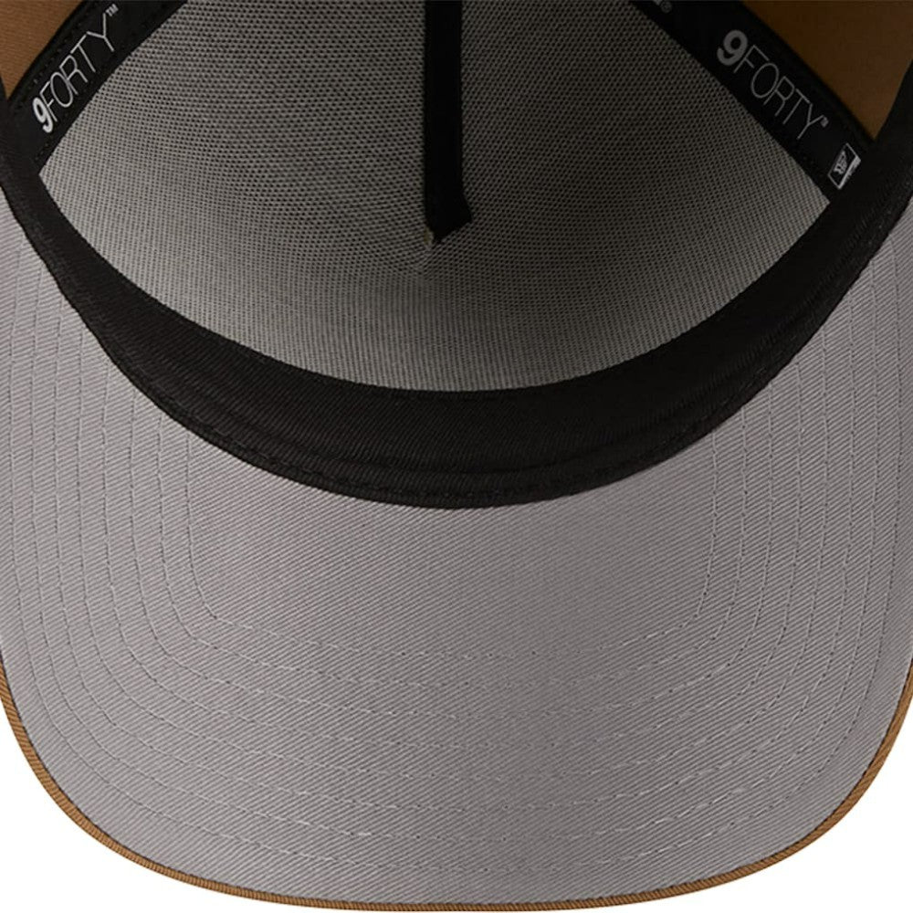 Khaki Chicago Cubs New Era A-Frame 9FORTY Adjustable Hat