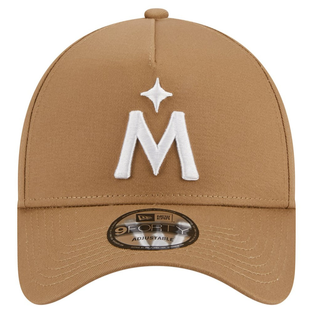 Khaki Minnesota Twins New Era A-Frame 9FORTY Adjustable Hat