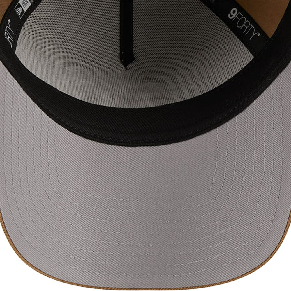 Khaki Minnesota Twins New Era A-Frame 9FORTY Adjustable Hat