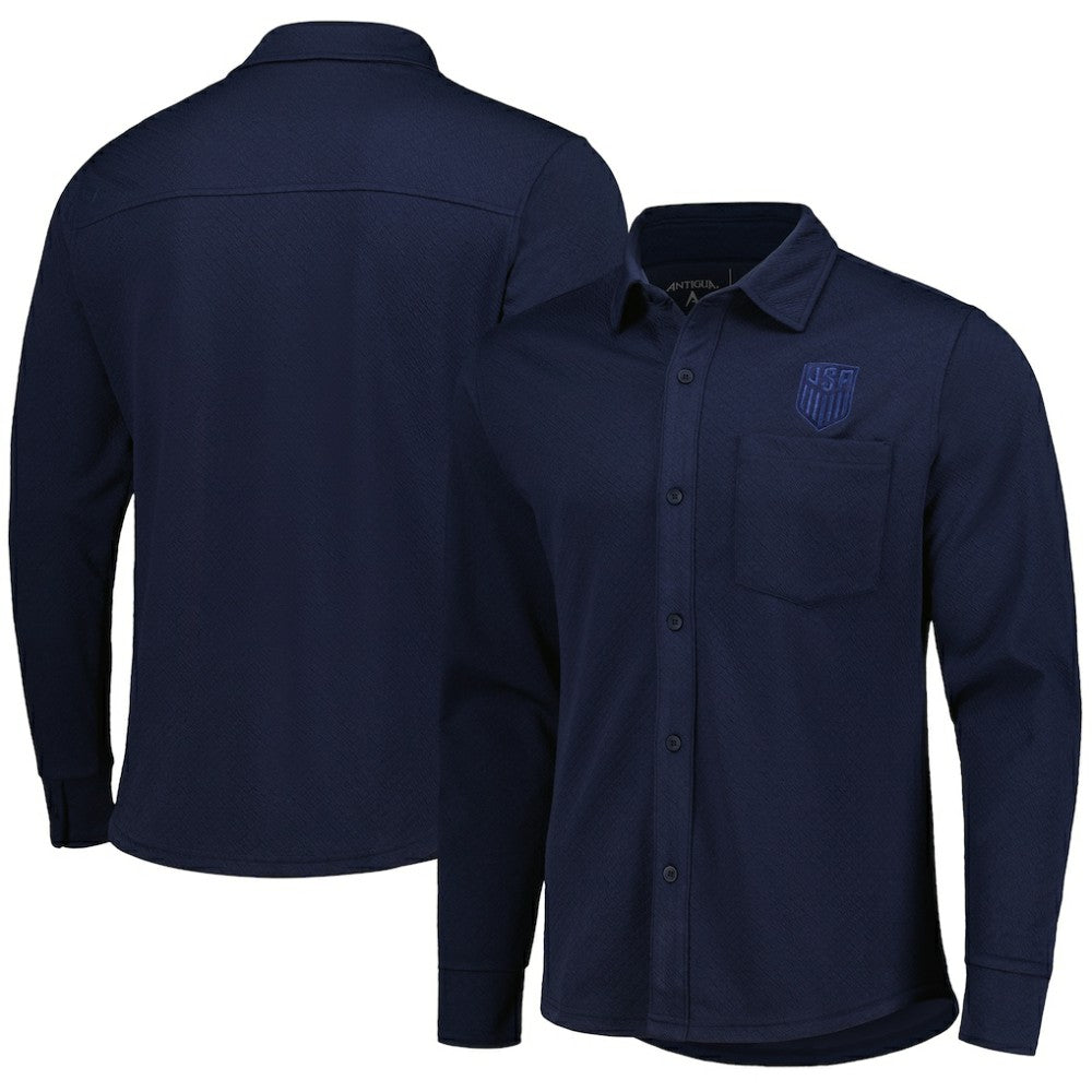 USMNT Antigua Streamer Diamond Button-Up Shacket