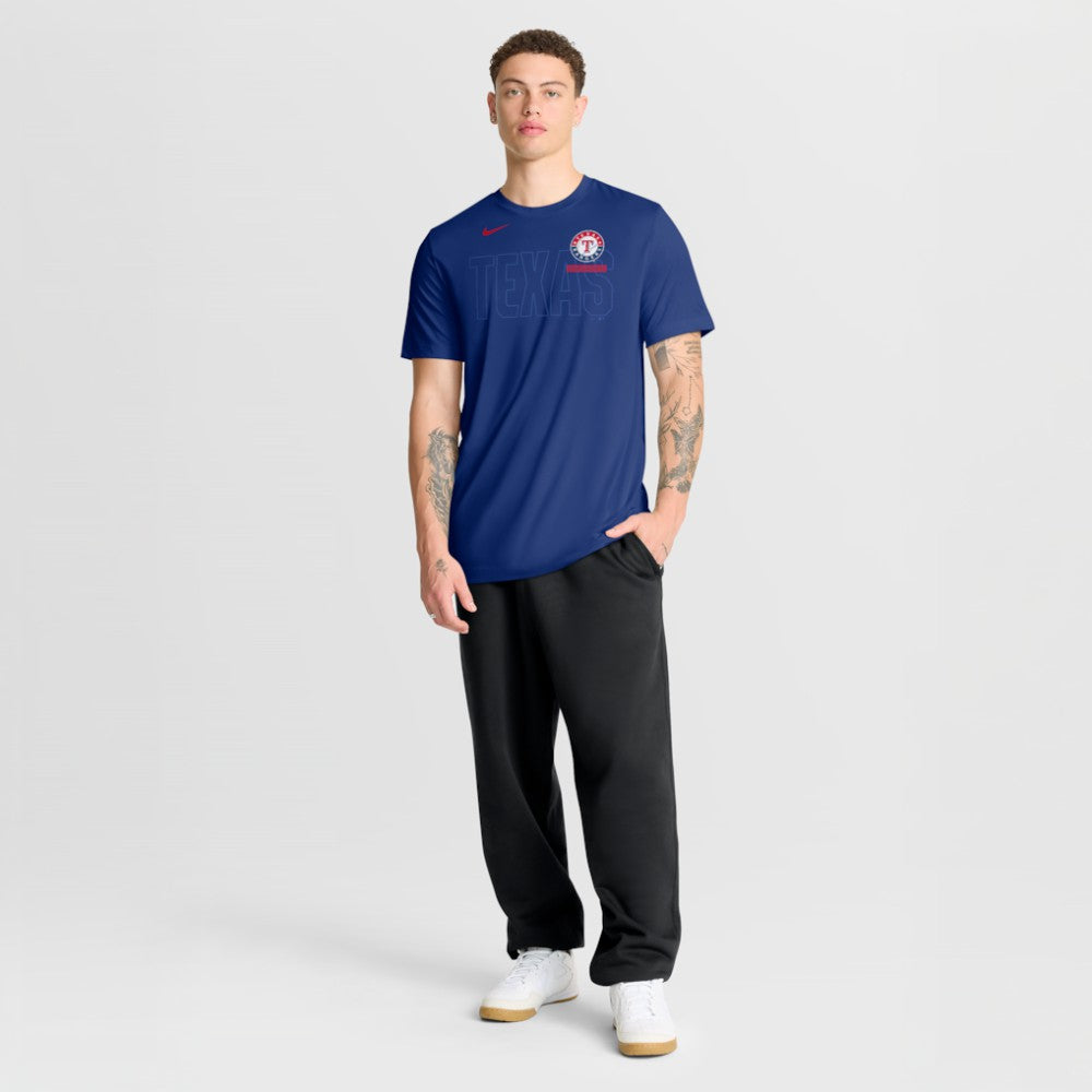 Royal Texas Rangers Nike Knockout Team Legend Dri-FIT T-Shirt