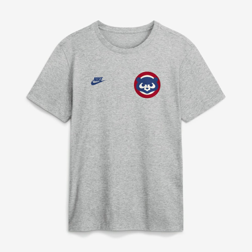 Heather Gray Chicago Cubs Nike Cooperstown 2-Hit T-Shirt