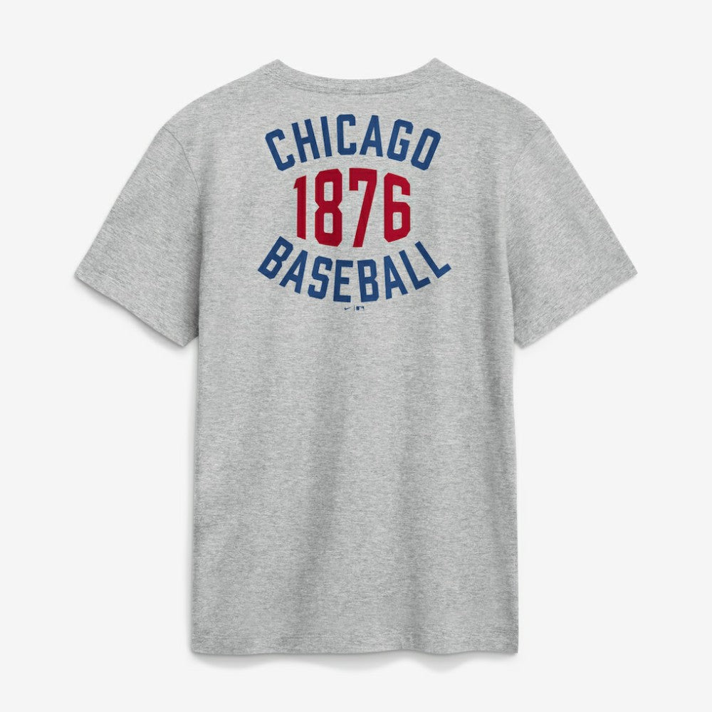 Heather Gray Chicago Cubs Nike Cooperstown 2-Hit T-Shirt