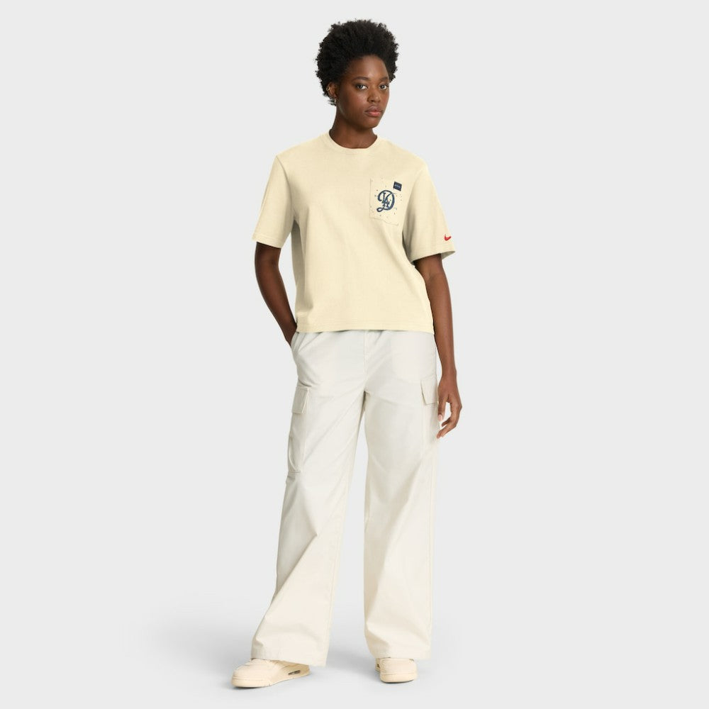 Cream Los Angeles Dodgers Nike Women's City Connect Pocket Boxy T-Shirt