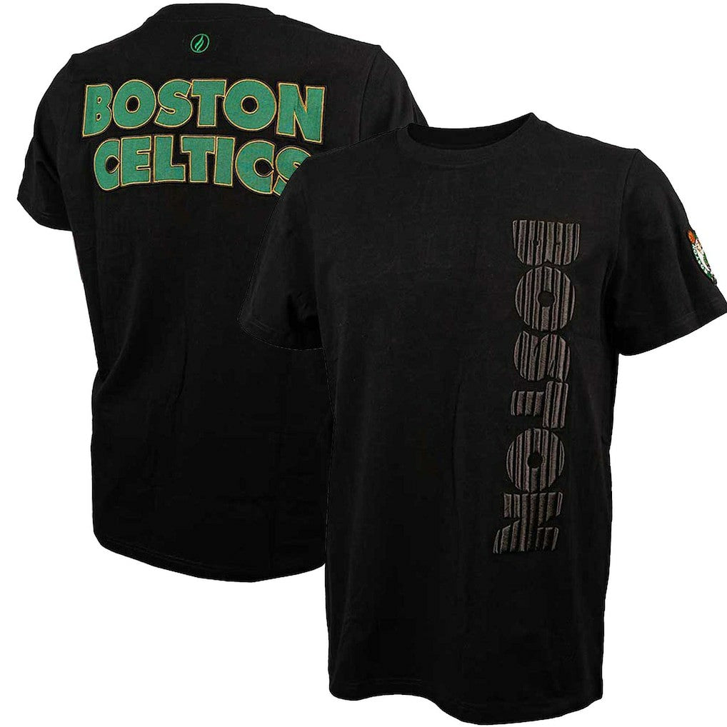 Boston Celtics FISLL 3D Puff Print Sliced Logo T-Shirt