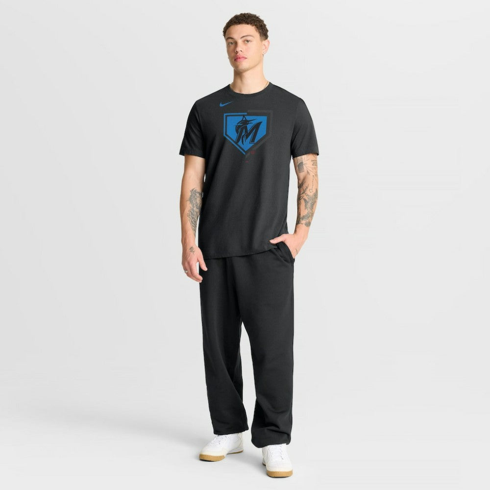 Black Miami Marlins Nike Icon T-Shirt