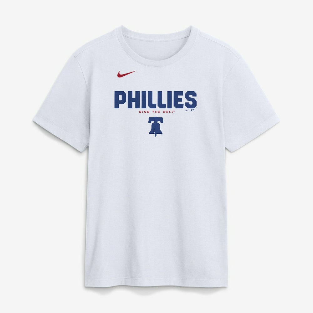 White Philadelphia Phillies Nike Bold Team Name T-Shirt