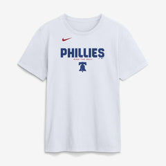 White Philadelphia Phillies Nike Bold Team Name T-Shirt