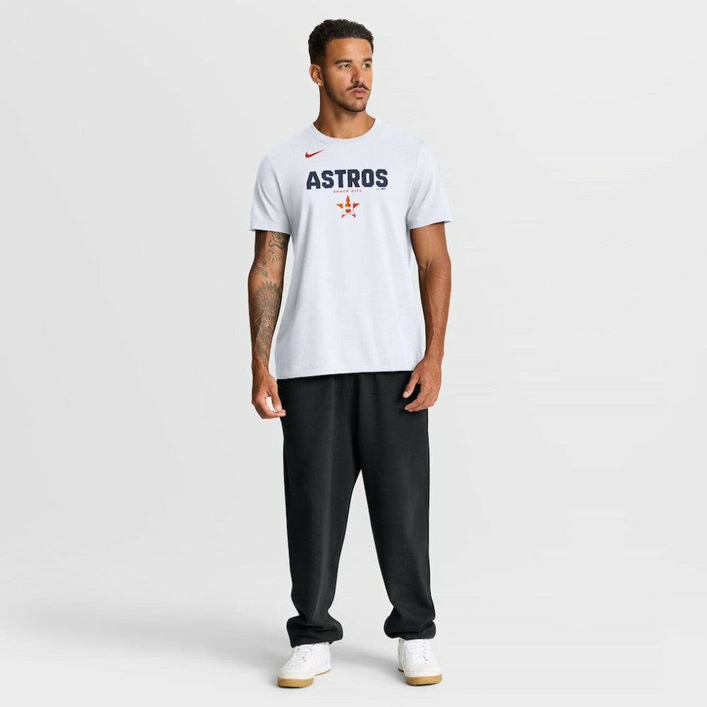 White Houston Astros Nike Bold Team Name T-Shirt