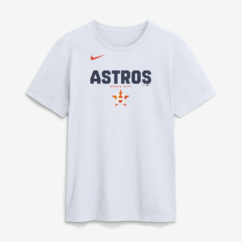 White Houston Astros Nike Bold Team Name T-Shirt
