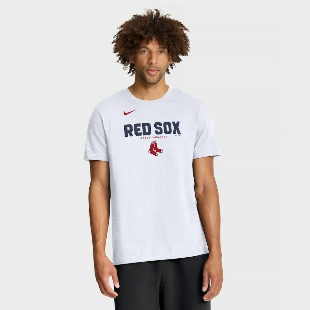 White Boston Red Sox Nike Bold Team Name T-Shirt
