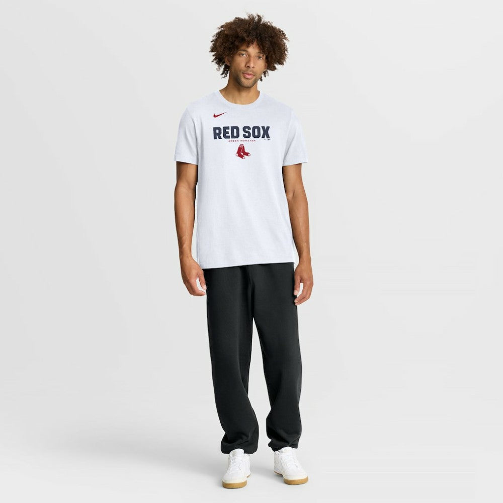White Boston Red Sox Nike Bold Team Name T-Shirt