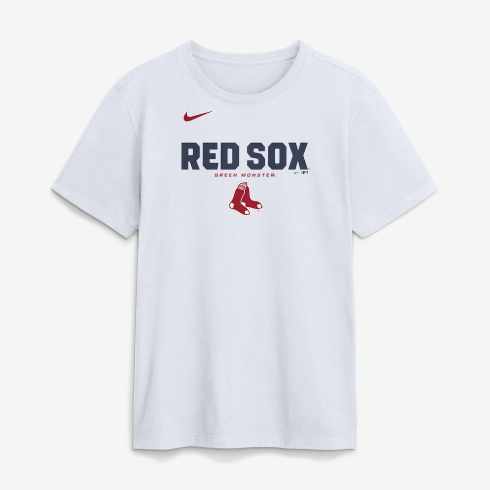 White Boston Red Sox Nike Bold Team Name T-Shirt