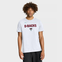 White Arizona Diamondbacks Nike Bold Team Name T-Shirt