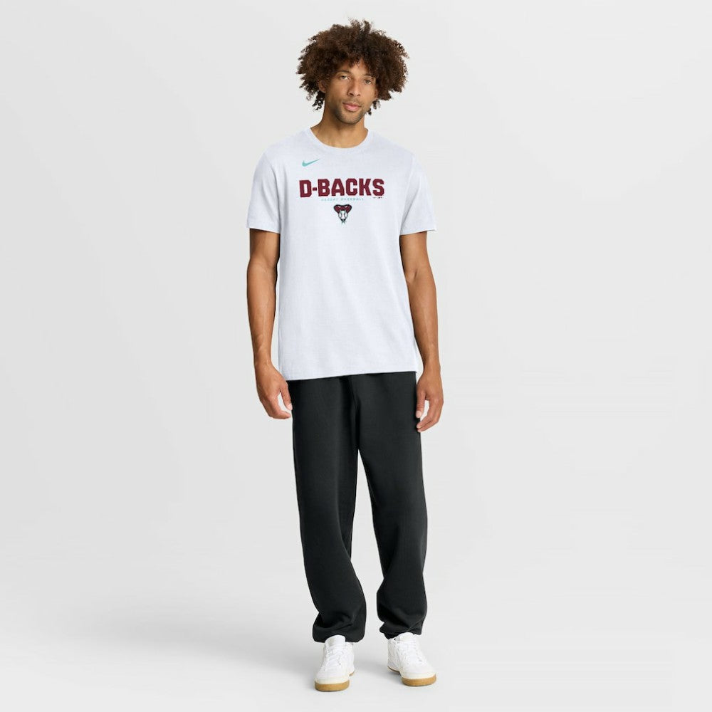 White Arizona Diamondbacks Nike Bold Team Name T-Shirt