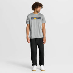 Heather Gray Milwaukee Brewers Nike Swoosh Legend Dri-FIT T-Shirt