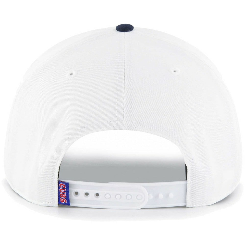 White Chicago Cubs '47 Flag Script Hitch Snapback Hat