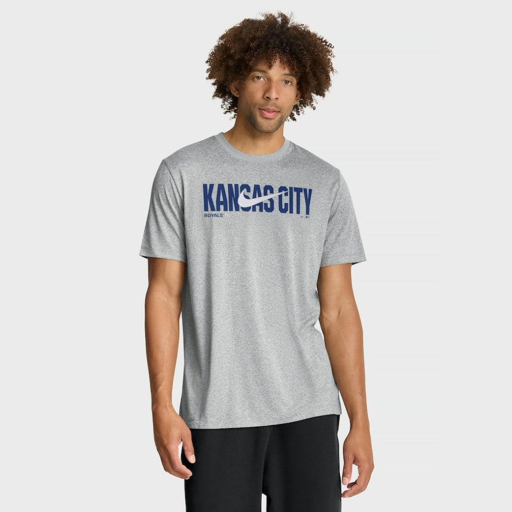 Heather Gray Kansas City Royals Nike Swoosh Legend Dri-FIT T-Shirt