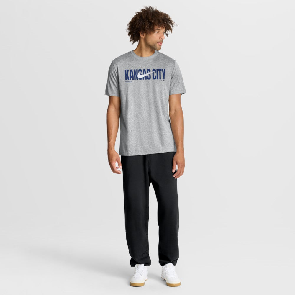 Heather Gray Kansas City Royals Nike Swoosh Legend Dri-FIT T-Shirt