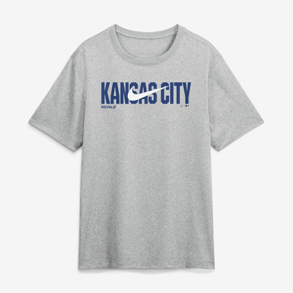 Heather Gray Kansas City Royals Nike Swoosh Legend Dri-FIT T-Shirt