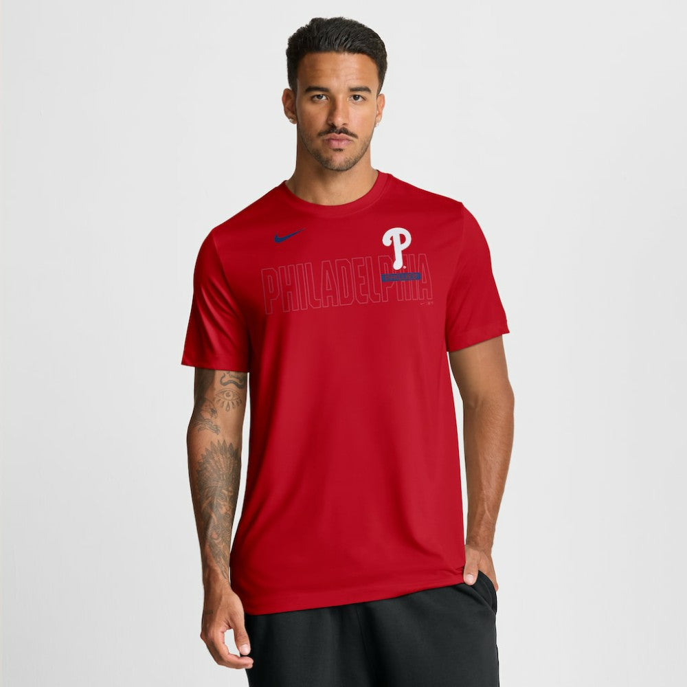 Red Philadelphia Phillies Nike Knockout Team Legend Dri-FIT T-Shirt