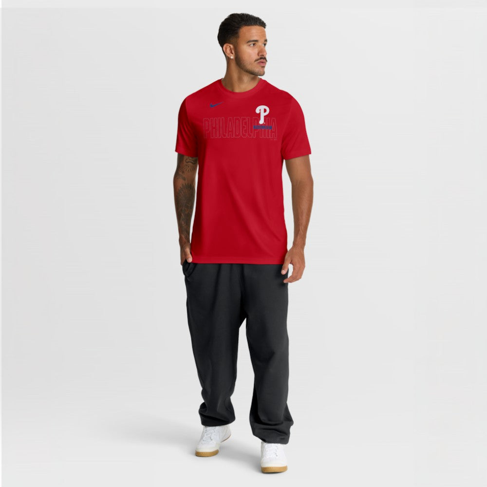 Red Philadelphia Phillies Nike Knockout Team Legend Dri-FIT T-Shirt