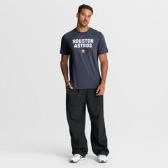 Heather Navy Houston Astros Nike Stacked Tri-Blend T-Shirt