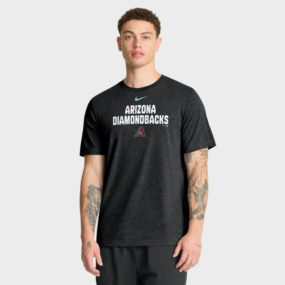 Heather Black Arizona Diamondbacks Nike Stacked Tri-Blend T-Shirt