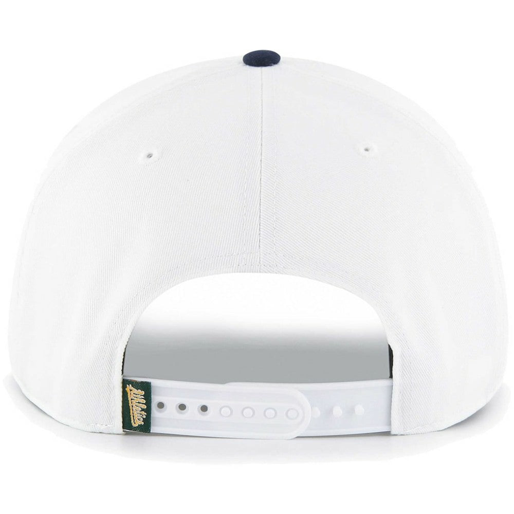 White Athletics '47 Flag Script Hitch Snapback Hat