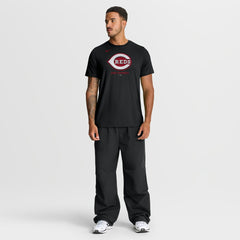 Black Cincinnati Reds Nike Tri-Blend Logo T-Shirt