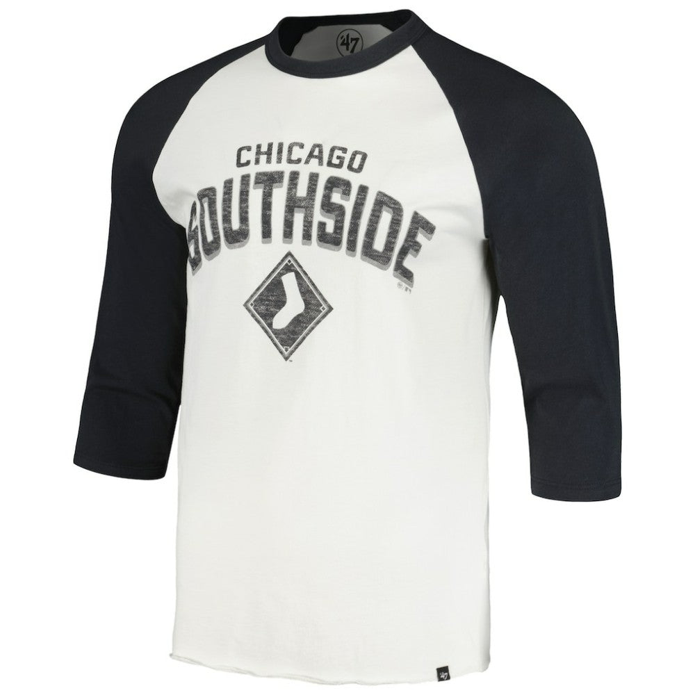 Cream Chicago White Sox '47 City Connect Crescent Franklin Raglan 3/4-Sleeve T-Shirt