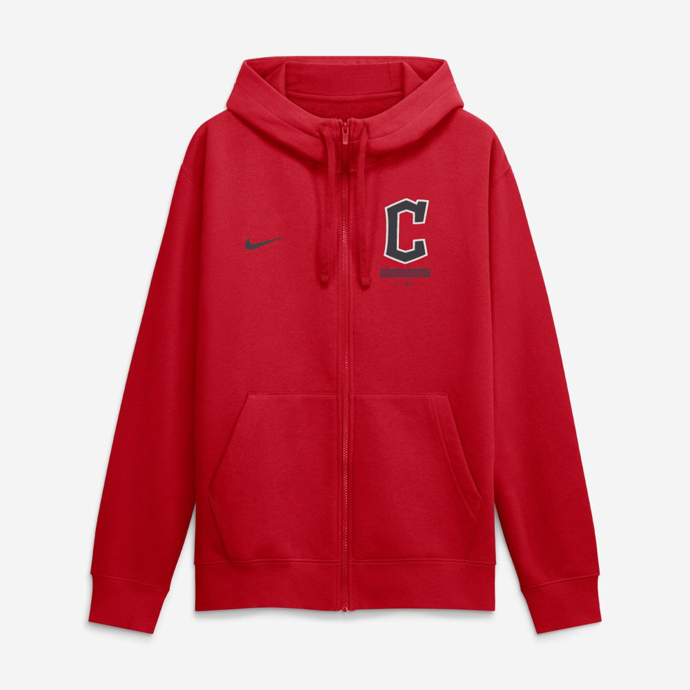 Red Cleveland Guardians Nike Primetime Lockup Full-Zip Hoodie