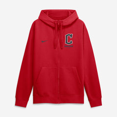Red Cleveland Guardians Nike Primetime Lockup Full-Zip Hoodie