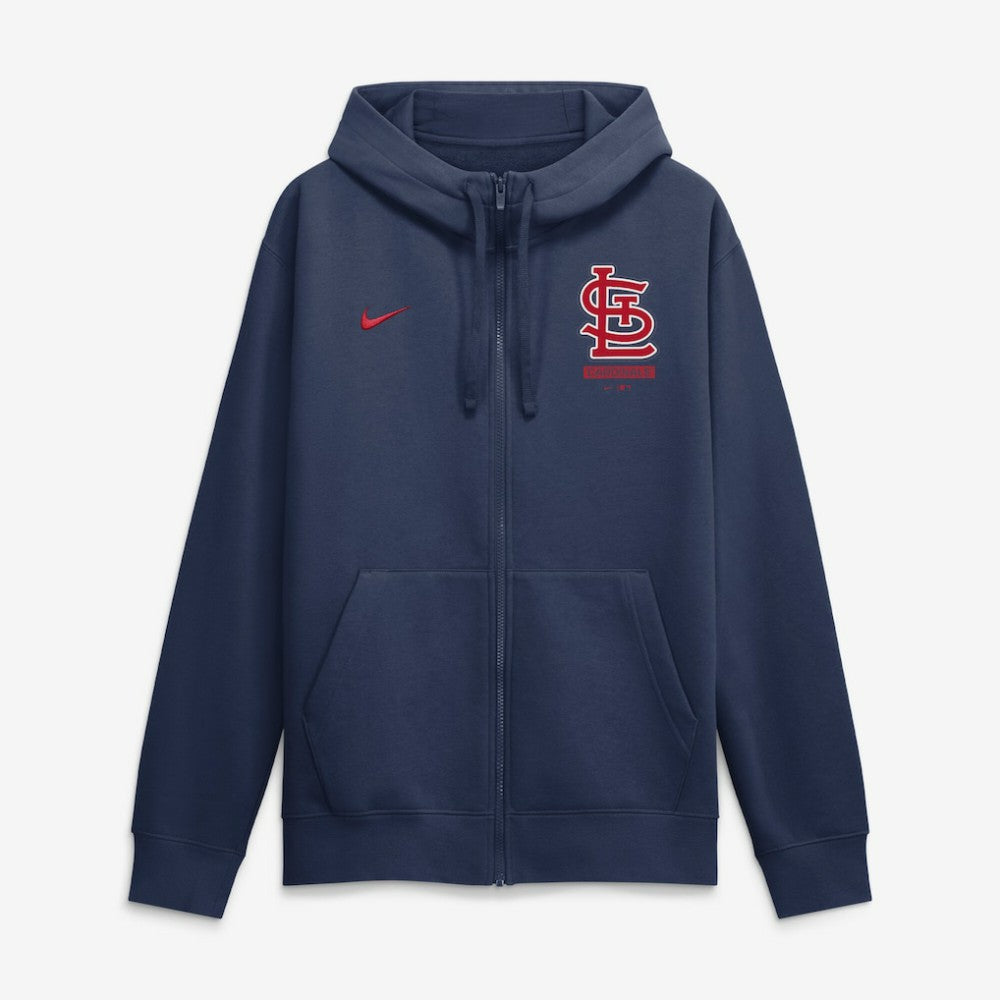 Navy St. Louis Cardinals Nike Primetime Lockup Full-Zip Hoodie