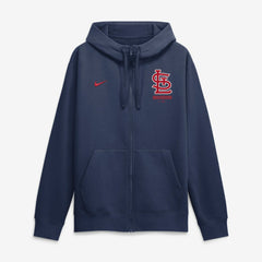 Navy St. Louis Cardinals Nike Primetime Lockup Full-Zip Hoodie