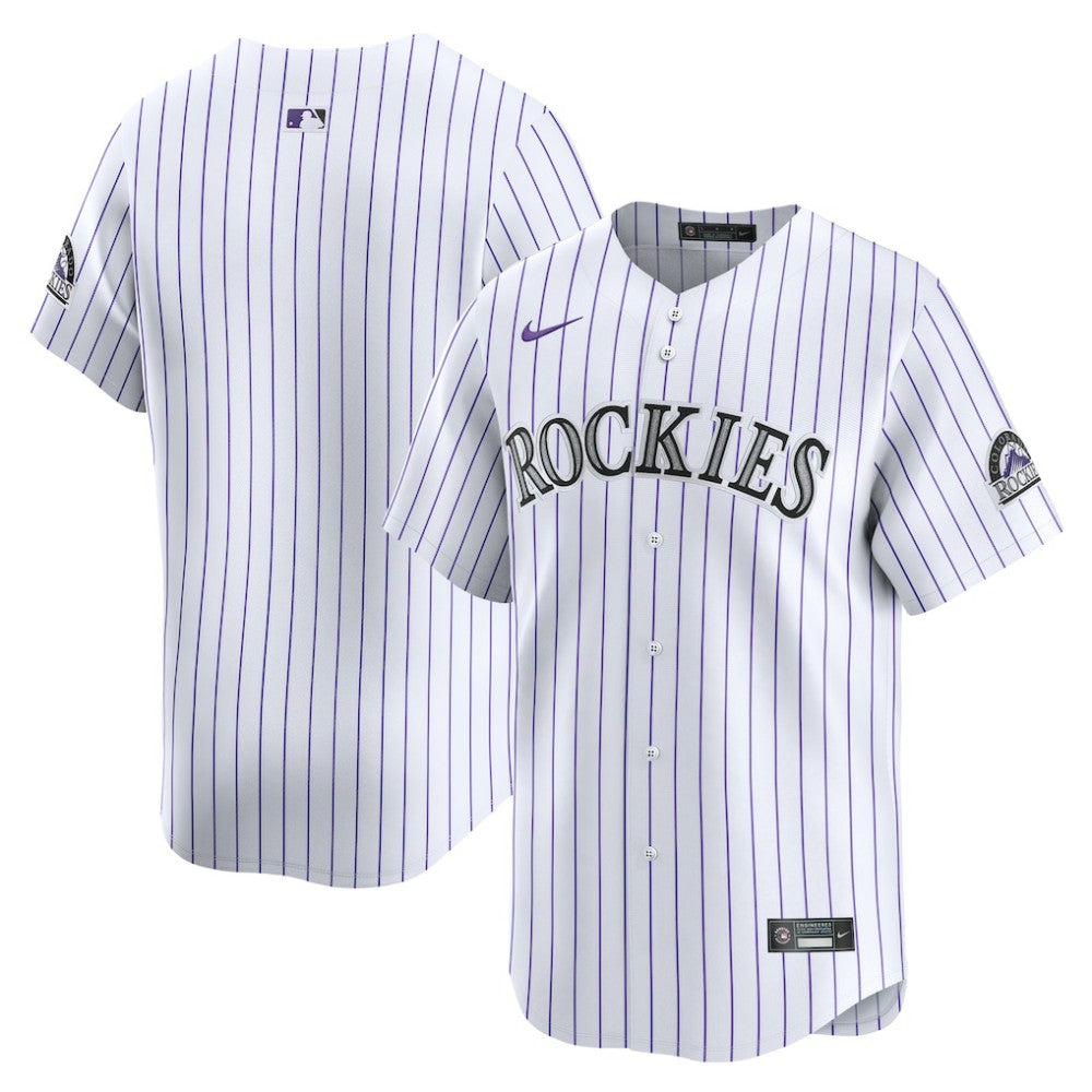 White Colorado Rockies Nike Home Limited Player Jersey