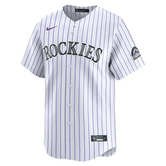 White Colorado Rockies Nike Home Limited Player Jersey