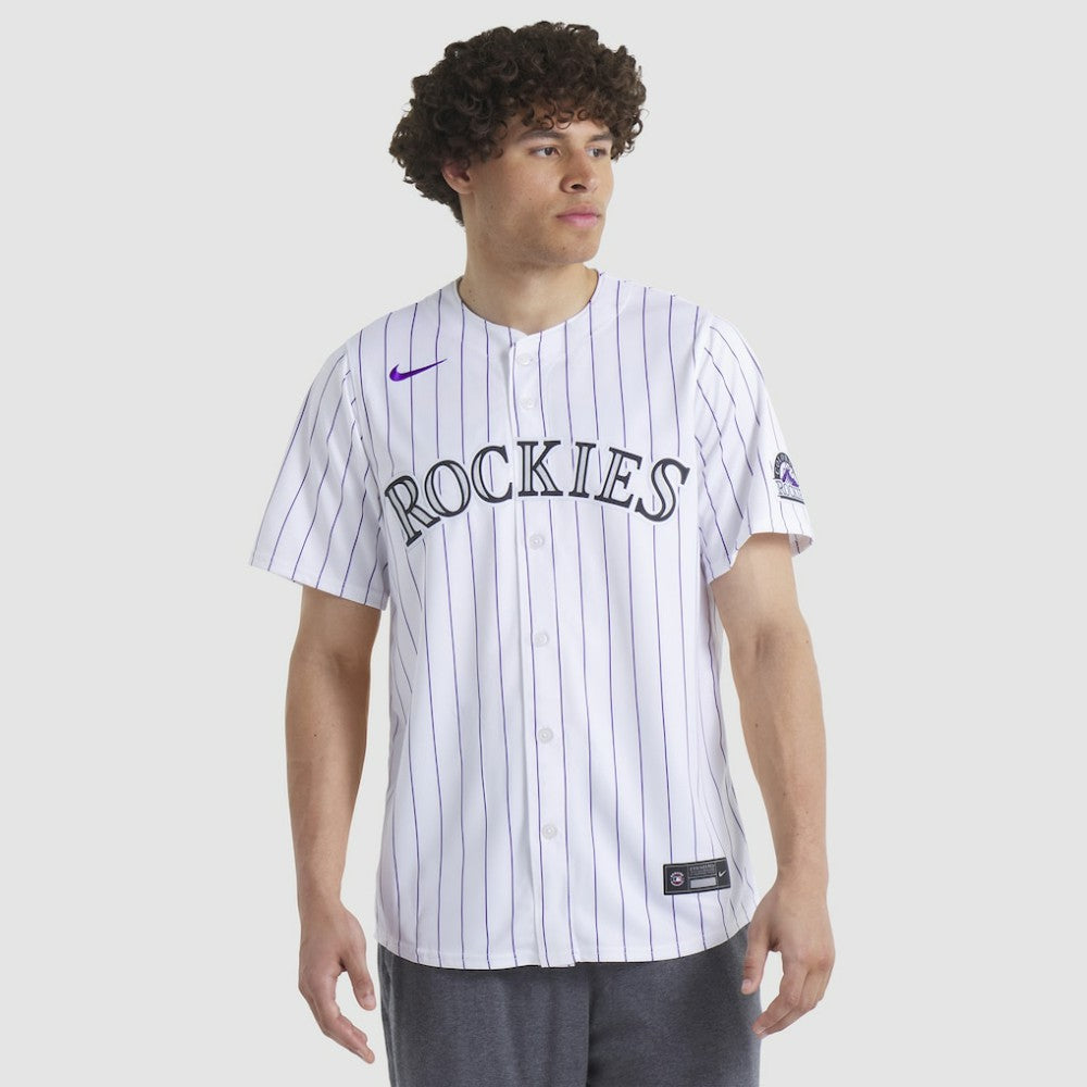 White Colorado Rockies Nike Home Limited Player Jersey