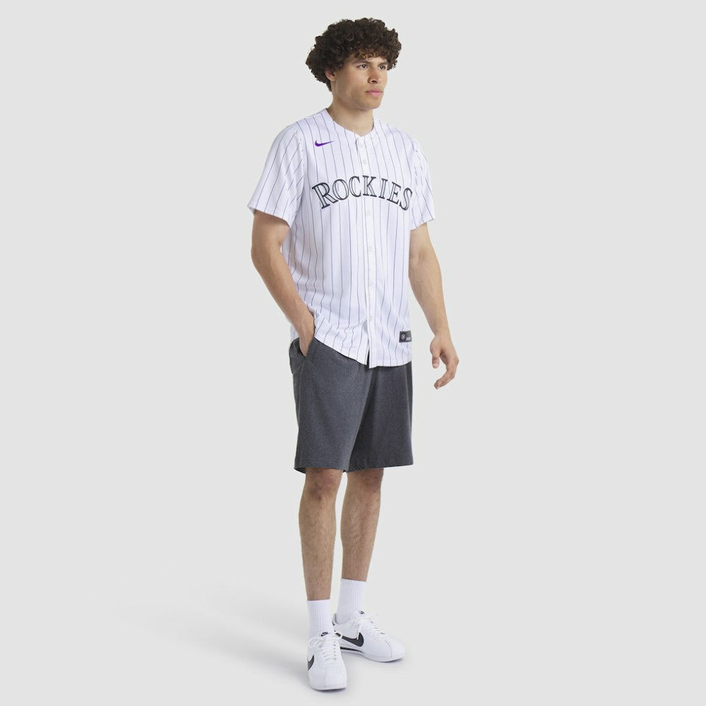 White Colorado Rockies Nike Home Limited Player Jersey