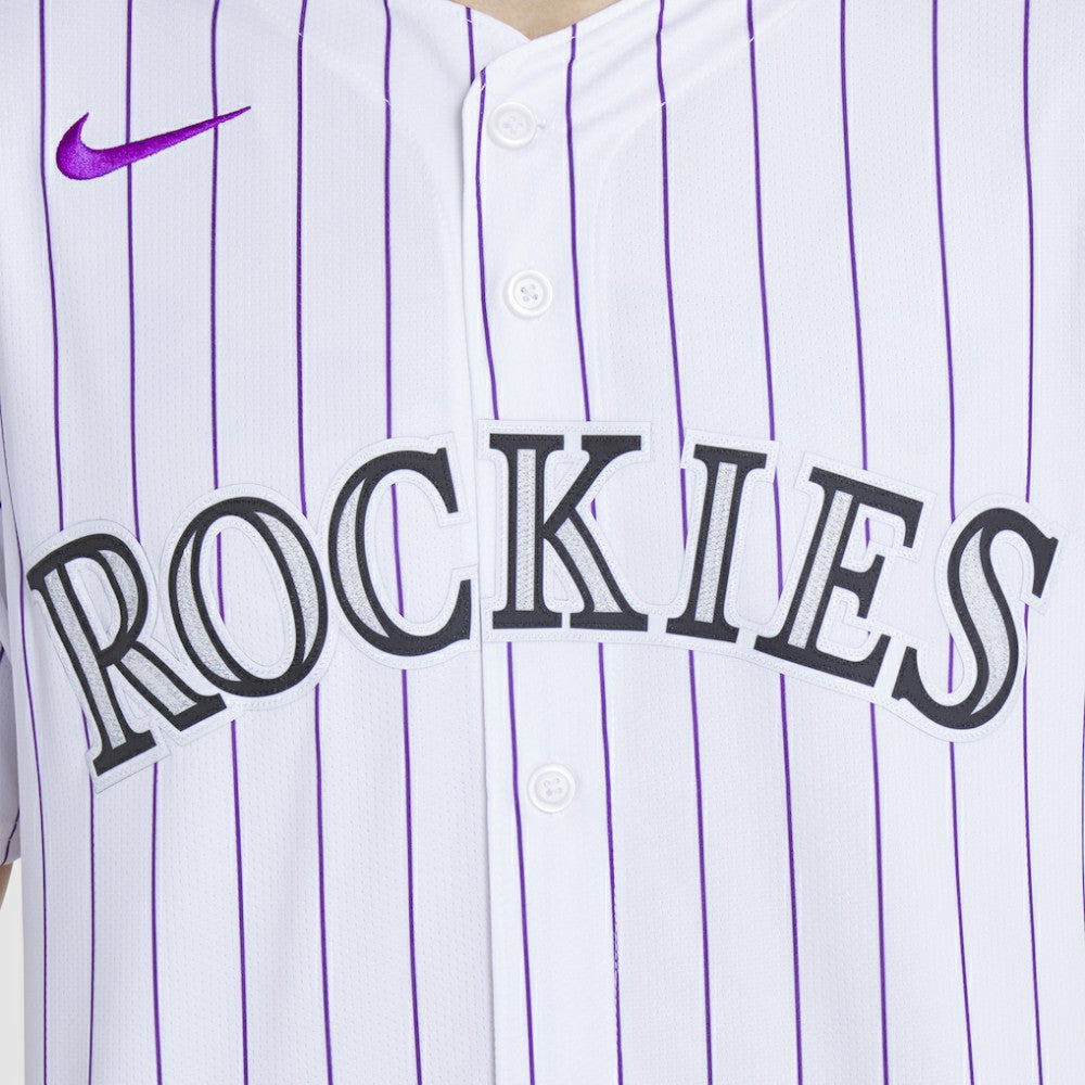 White Colorado Rockies Nike Home Limited Player Jersey