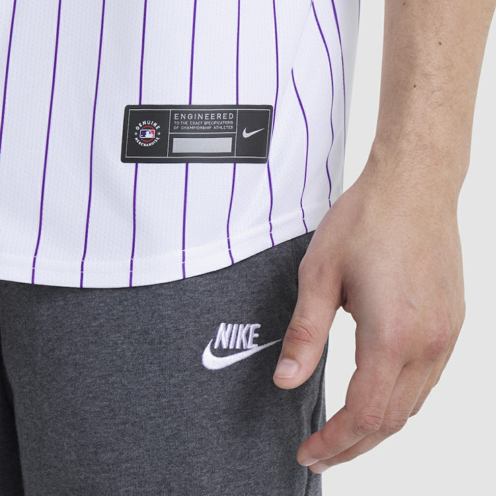 White Colorado Rockies Nike Home Limited Player Jersey