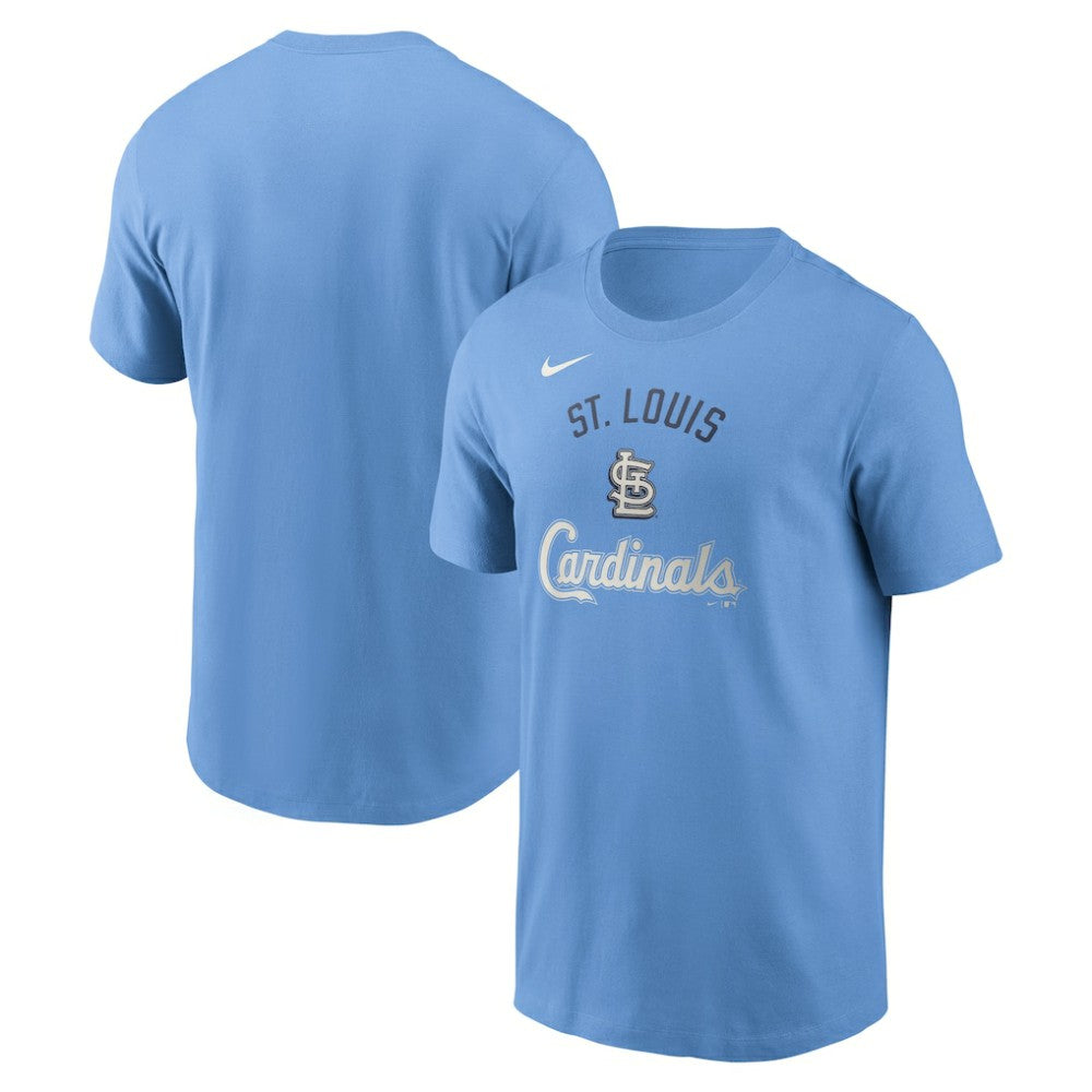 Light Blue St. Louis Cardinals Nike Early Innings Stack T-Shirt