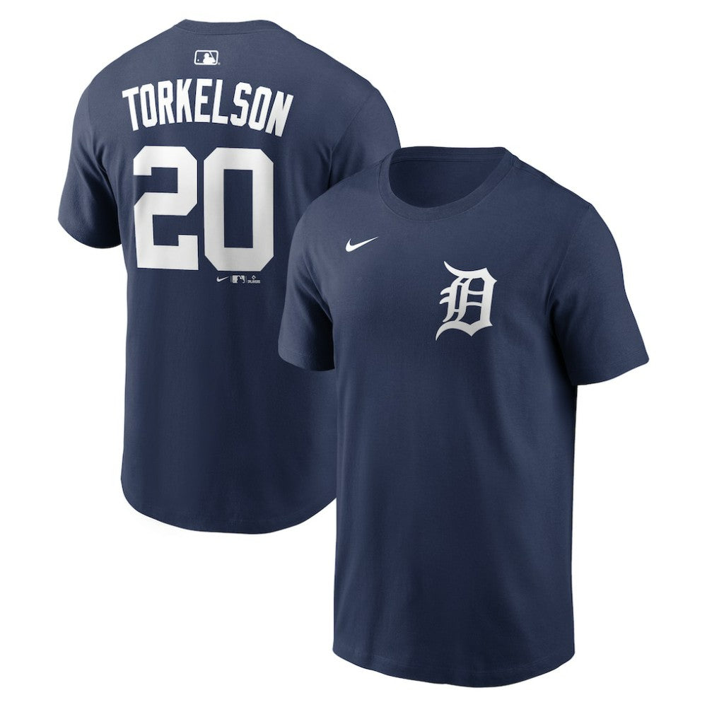 Navy Spencer Torkelson Detroit Tigers Nike Home Name & Number T-Shirt