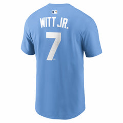 Light Blue Bobby Witt Jr. Kansas City Royals Nike Name & Number T-Shirt