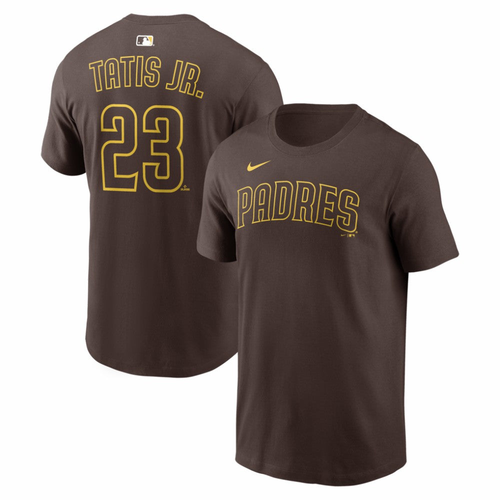 Brown Fernando Tatis Jr. San Diego Padres Nike  Name & Number T-Shirt