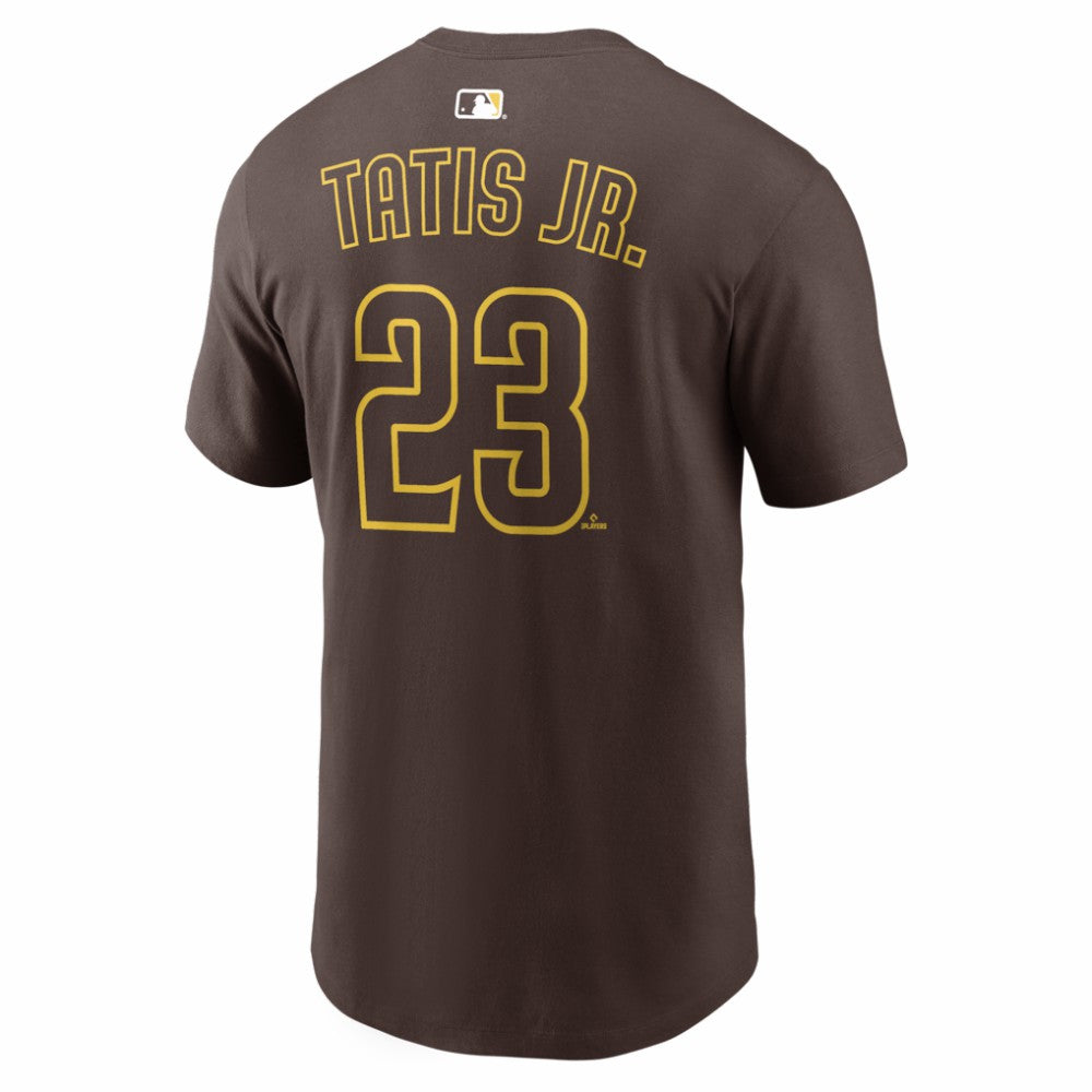 Brown Fernando Tatis Jr. San Diego Padres Nike  Name & Number T-Shirt
