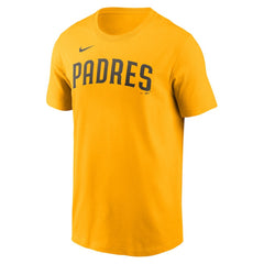 Gold Fernando Tatis Jr. San Diego Padres Nike Name & Number T-Shirt