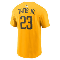 Gold Fernando Tatis Jr. San Diego Padres Nike Name & Number T-Shirt